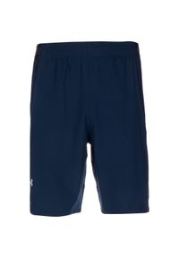 Spodnie treningowe męskie Under Armour 1370382012. Kolor: czarny, niebieski, wielokolorowy. Długość: krótkie