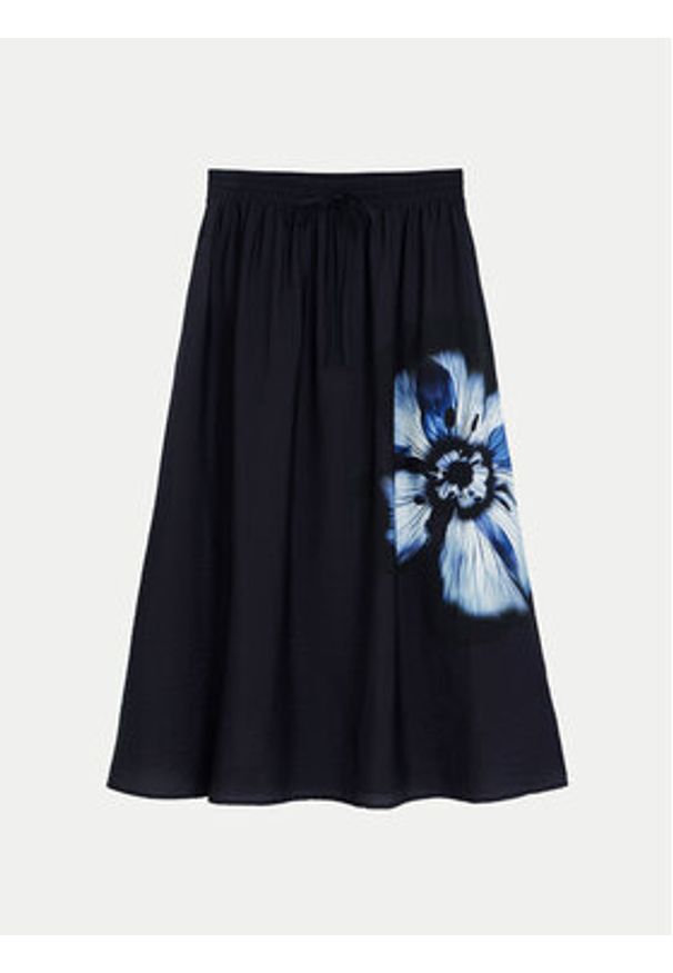 Desigual Spódnica trapezowa Shantou 24WWFW26 Czarny Regular Fit. Kolor: czarny. Materiał: wiskoza