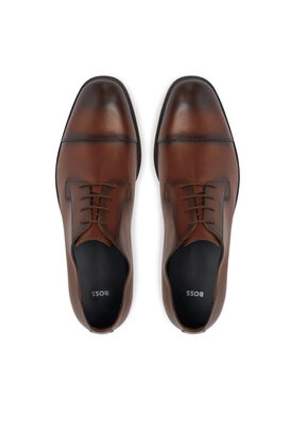 BOSS Półbuty Limber 50541744 Brązowy. Kolor: brązowy. Materiał: skóra