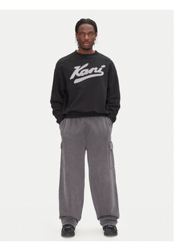 Karl Kani Bluza Varsity Palm PD00005661 Czarny Regular Fit. Kolor: czarny. Materiał: bawełna