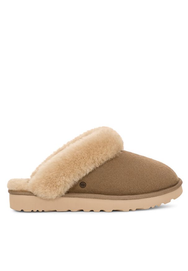 Ugg Kapcie W Classic Slipper II 1130876 Szary. Kolor: szary. Materiał: skóra