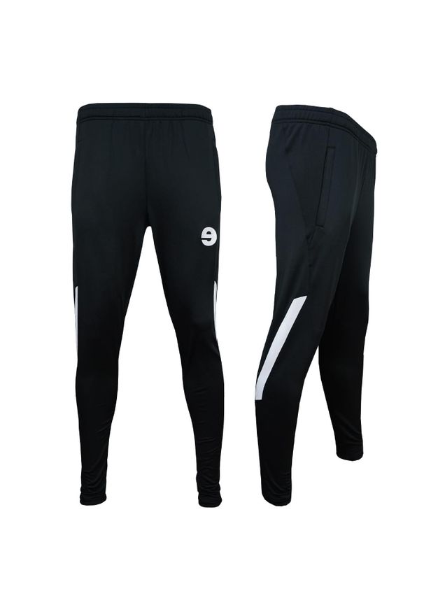 Spodnie piłkarskie treningowe zwężane KEEZA Conte. Kolor: czarny. Sport: piłka nożna