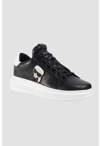 Karl Lagerfeld - KARL LAGERFELD Czarne sneakersy Kapri Mens Nft Lo Lace, Rozmiar 44. Kolor: czarny #3