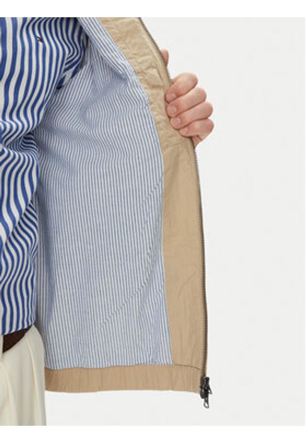 TOMMY HILFIGER - Tommy Hilfiger Kurtka przejściowa MW0MW38715 Beżowy Regular Fit. Kolor: beżowy. Materiał: bawełna