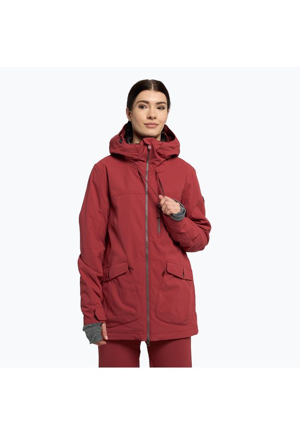 Roxy - Kurtka snowboardowa damska ROXY Stated Warmlink. Kolor: czerwony. Sport: snowboard