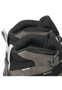 salomon - Salomon Trekkingi X Ward Leather Mid GORE-TEX L47181700 Szary. Kolor: szary. Materiał: zamsz, skóra. Technologia: Gore-Tex. Sport: turystyka piesza #6