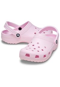 Crocs Clásico Zueco. Okazja: na co dzień. Kolor: różowy. Styl: casual