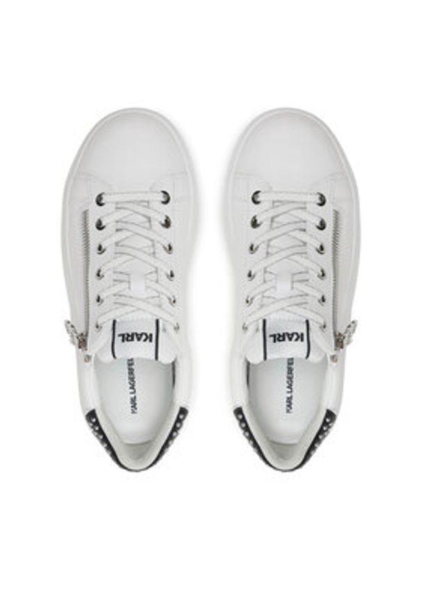 Karl Lagerfeld - KARL LAGERFELD Sneakersy KL62527 Biały. Kolor: biały. Materiał: skóra