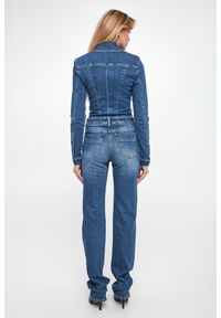 Elisabetta Franchi - Kombinezon damski jeansowy ELISABETTA FRANCHI. Materiał: jeans