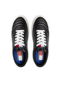 Tommy Jeans Tenisówki Leather Soccer Vulc EM0EM01026 Czarny. Kolor: czarny. Materiał: skóra