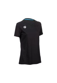 Koszulka damska Arena Team T-Shirt Panel. Kolor: czarny. Materiał: bawełna. Sport: fitness
