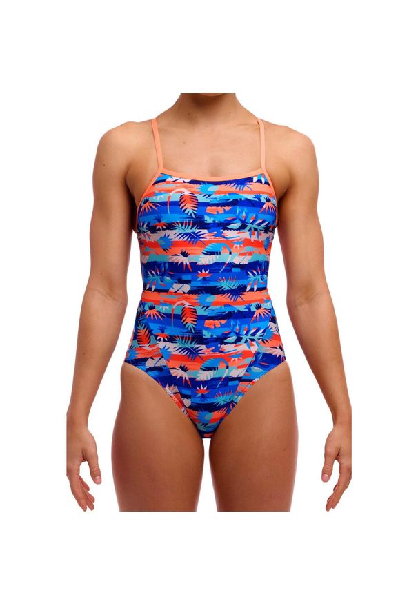Strój do pływania FUNKITA Forever Fossil - Single Strap. Kolor: wielokolorowy
