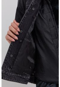 Miss Sixty Kurtka jeansowa kolor czarny przejściowa. Kolor: czarny. Materiał: jeans #6