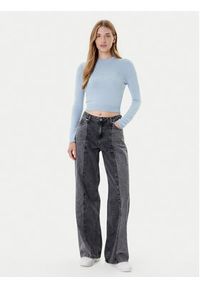 Hugo - HUGO Sweter Sblog_B 50543054 Błękitny Slim Fit. Kolor: niebieski. Materiał: syntetyk #4