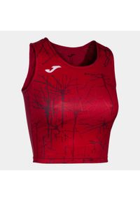 Tank top do biegania damski Joma Elite IX Crop top. Kolor: czerwony