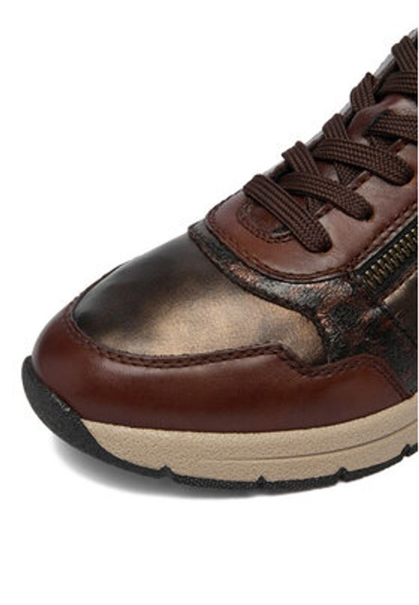 Rieker Sneakersy CEO-N9301-27 Brązowy ciemny. Kolor: brązowy. Materiał: skóra