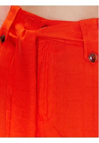TwinSet - TWINSET Spodnie materiałowe 231TT2143 Pomarańczowy Regular Fit. Kolor: pomarańczowy. Materiał: materiał, wiskoza #4