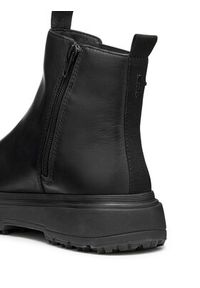 Geox Botki D Lamidie + Grip Abx D46XMD 00043 C9999 Czarny. Kolor: czarny. Materiał: skóra