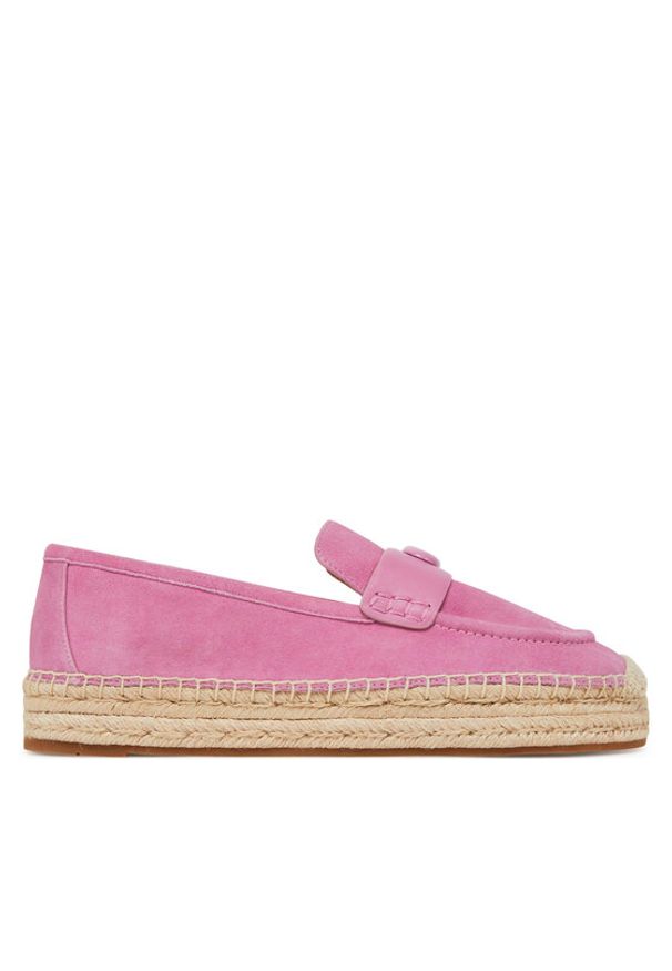 Coach Espadryle CR046 Różowy. Kolor: różowy. Materiał: zamsz, skóra