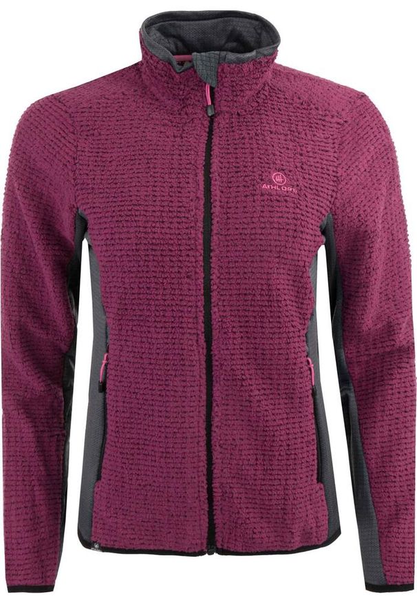GLENMUIR - Bluza polarowa dla kobiet Peggy Purple - Elegancka i Wygodna. Typ kołnierza: kaptur. Kolor: fioletowy. Materiał: polar