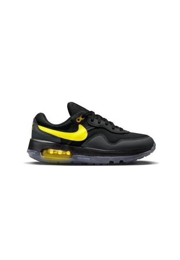 Buty do chodzenia damskie Nike Air Max Motif NN GS. Zapięcie: sznurówki. Kolor: czarny. Materiał: guma, tkanina. Szerokość cholewki: normalna. Model: Nike Air Max. Sport: turystyka piesza