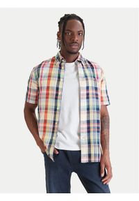 TOMMY HILFIGER - Tommy Hilfiger Koszula MW0MW43126 Kolorowy Regular Fit. Materiał: len, bawełna. Wzór: kolorowy #1