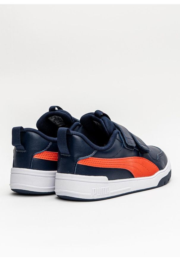 Buty sportowe dziecięce Puma Multiflex SL V PS (380740-02). Okazja: na co dzień. Zapięcie: rzepy. Kolor: niebieski. Materiał: materiał. Szerokość cholewki: normalna