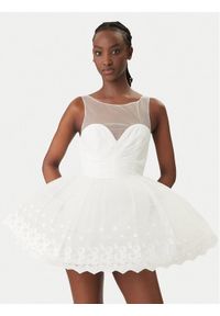 BARDOT - Bardot Sukienka koktajlowa Hilda Hoop 60223DB Biały Regular Fit. Kolor: biały. Materiał: syntetyk. Styl: wizytowy #1