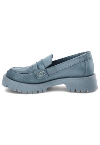 Niebieskie Mokasyny Venezia Wygodne Skórzane Buty. Kolor: niebieski. Materiał: skóra. Szerokość cholewki: normalna. Styl: elegancki #7