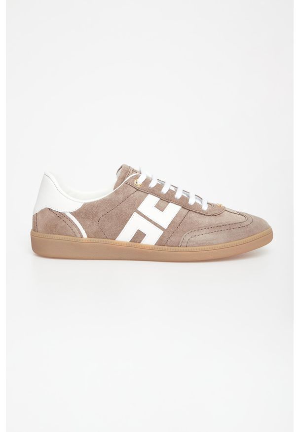 Elisabetta Franchi - Sneakersy damskie skórzane ELISABETTA FRANCHI. Materiał: skóra