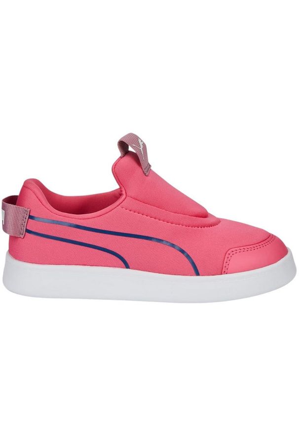 Buty dla dzieci Puma Courtflex v2 Slip On PS. Zapięcie: bez zapięcia. Kolor: różowy