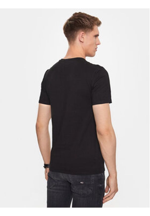 Guess T-Shirt M2YI36 I3Z14 Czarny Slim Fit. Kolor: czarny. Materiał: bawełna