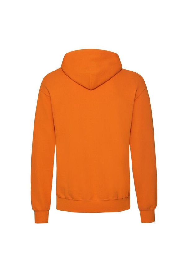 FRUIT OF THE LOOM - Męska Klasyczna Bluza Z Kapturem. Typ kołnierza: kaptur. Kolor: żółty, pomarańczowy, wielokolorowy