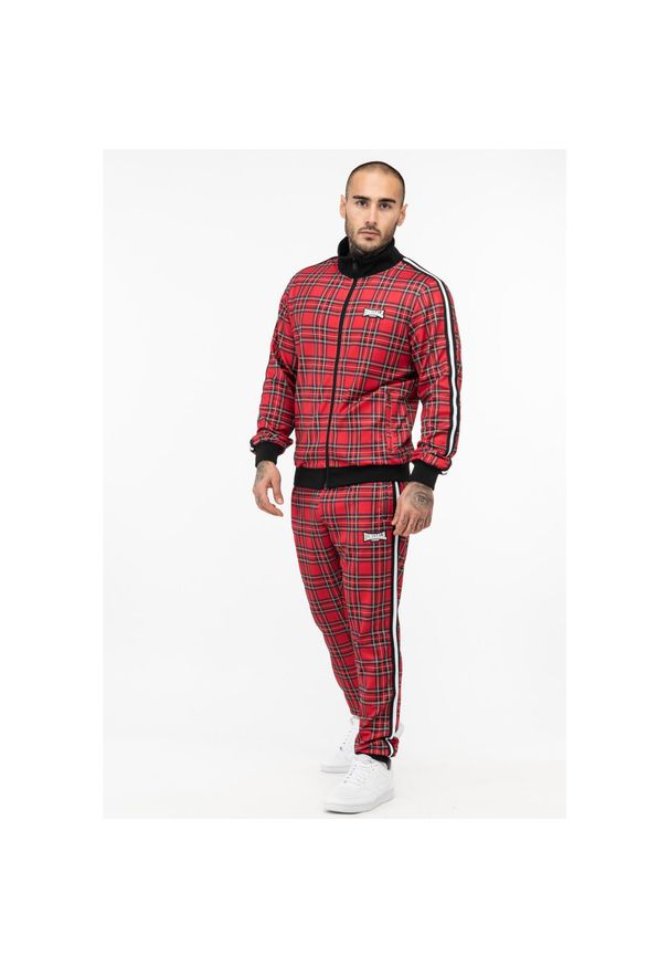 Dopasowany dres Lonsdale Royal Stewart. Kolor: czerwony, czarny, wielokolorowy. Materiał: dresówka