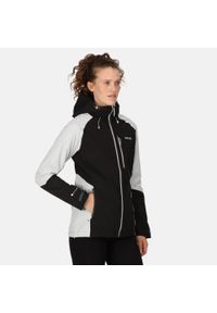Regatta - Damska kurtka trekkingowa przeciwdeszczowa Highton Stretch IV. Kolor: czarny, szary #1