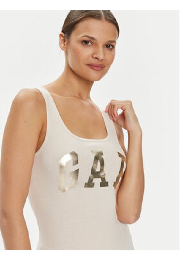 GAP - Gap Top 715017-03 Écru Slim Fit. Materiał: bawełna, syntetyk
