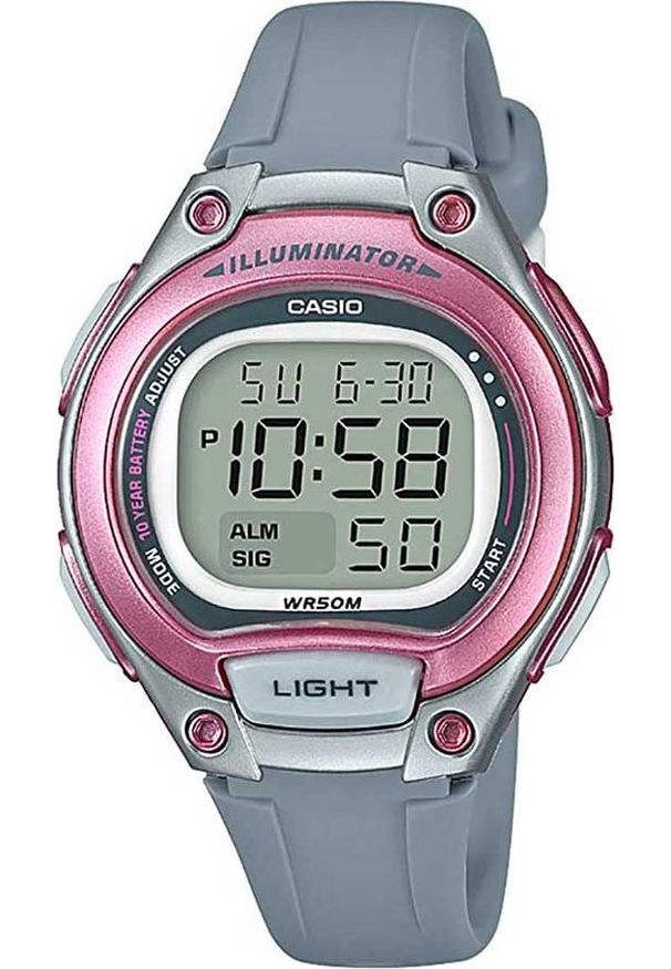 Zegarek Casio Zegarek marki Casio model LW-203 kolor Szary. Akcesoria damski. Sezon: Cały rok NoSize. Kolor: szary