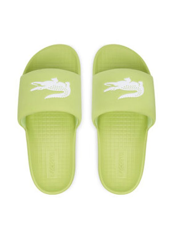 Lacoste Klapki Serve 1.0 51CFA0006 2K8 Zielony. Kolor: zielony. Materiał: skóra