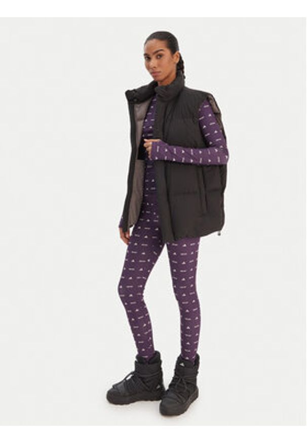 Adidas - adidas Bluzka Moon Boot JM1104 Fioletowy Slim Fit. Kolor: fioletowy. Materiał: syntetyk