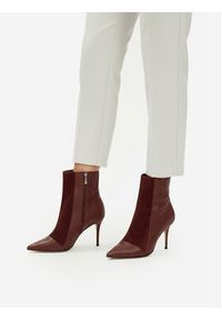 Eva Minge Botki EO-DELLA-GLC9036-5.5-888 Bordowy. Kolor: czerwony. Materiał: skóra #6