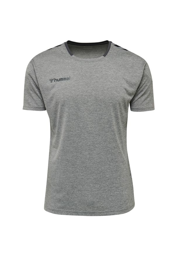 Koszulka sportowa Poliestrowa T-shirt Hummel Authentic Poly Jersey. Kolor: szary. Materiał: jersey, poliester. Sport: fitness