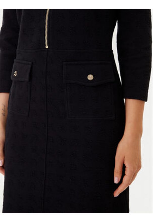 JOOP! Sukienka codzienna 58 254JE58Tariana 30048365 Czarny Regular Fit. Okazja: na co dzień. Kolor: czarny. Materiał: bawełna. Typ sukienki: proste. Styl: casual