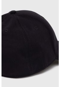 Hollister Co. czapka z daszkiem bawełniana kolor czarny z aplikacją. Kolor: czarny. Materiał: bawełna. Wzór: aplikacja #4