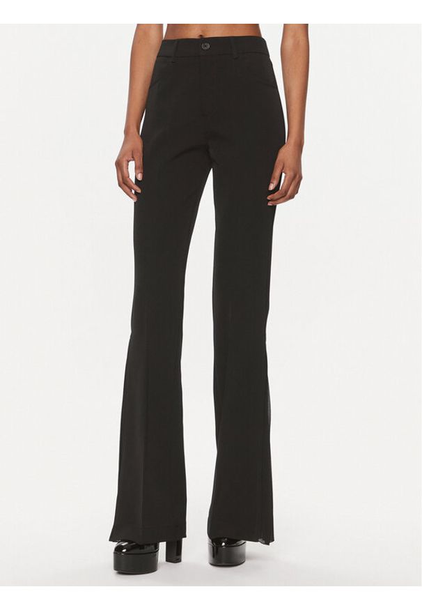 Liu Jo Spodnie materiałowe WA4068 T7896 Czarny Wide Leg. Kolor: czarny. Materiał: materiał, syntetyk