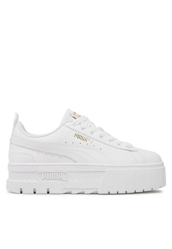 Puma Sneakersy Mayze Lth Jr 384527 Biały. Kolor: biały. Materiał: skóra