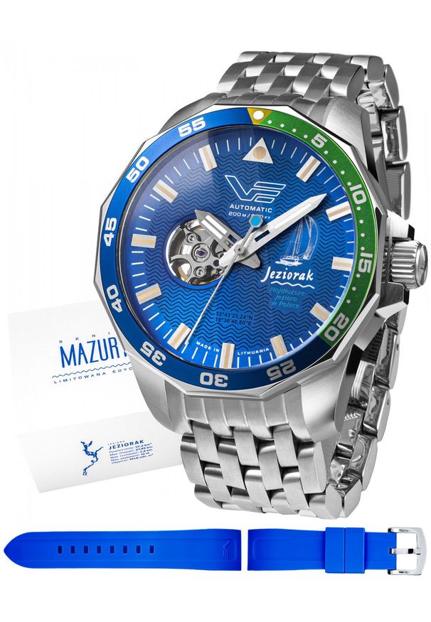 Zegarek męski Vostok Europe NH38A-225A480B srebrny. Kolor: srebrny