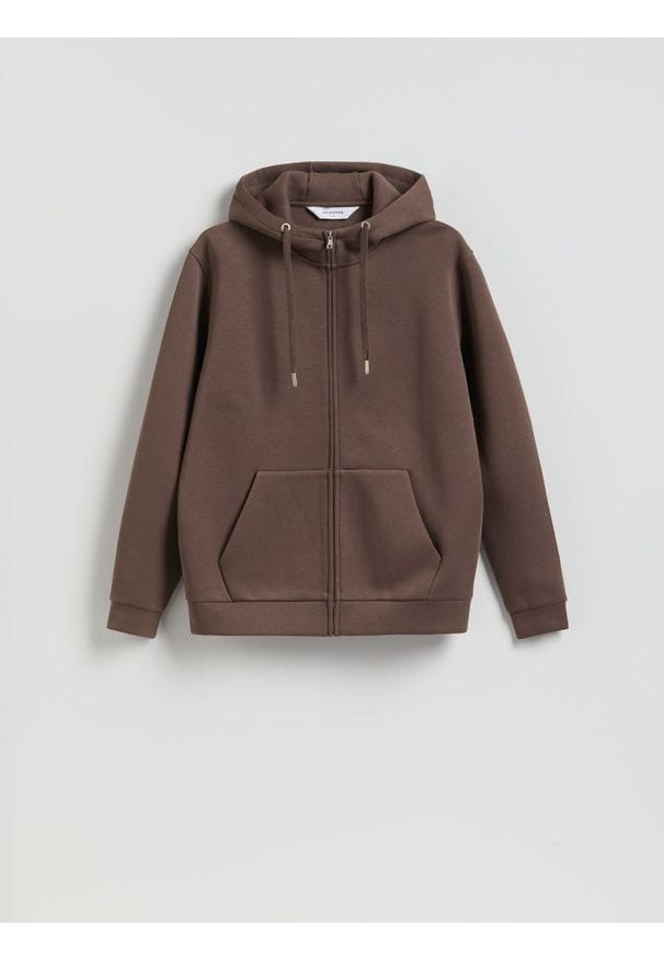 Reserved - Bluza z kapturem - beżowy. Typ kołnierza: kaptur. Kolor: beżowy. Materiał: dzianina, bawełna