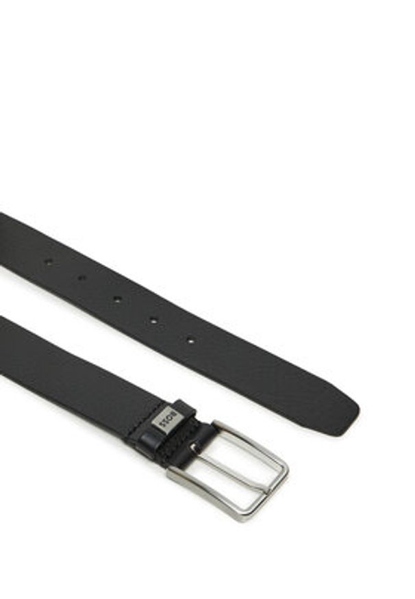 BOSS - Boss Pasek Męski Elio 50529898 Czarny. Kolor: czarny. Materiał: skóra