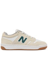 Buty unisex New Balance Numeric NM480JDI - beżowe. Kolor: beżowy. Materiał: guma, syntetyk, zamsz, materiał, skóra. Szerokość cholewki: normalna. Sport: bieganie