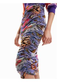 Desigual Spódnica midi Vila 23SWFK11 Kolorowy Slim Fit. Materiał: syntetyk. Wzór: kolorowy #5